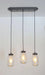 Mason Jar CHANDELIER Pendant Trio Rectangular with NEW Quart - Sweatfully