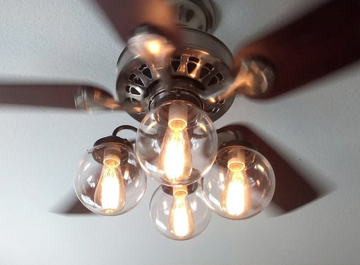 Modern Globe Ceiling Fan Light - Sweatfully