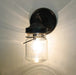 Vintage Mason Jar WALL LIGHT Sconce - Sweatfully