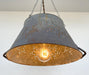 Weathered Galvanized Chandelier Light Fixture - Sweatfully