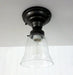 Seeded Glass Shade Flush Lighting - Sweatfully