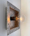 Square Galvanized Farmhouse Ceiling Light Fixture - Sweatfully