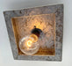 Square Galvanized Farmhouse Ceiling Light Fixture - Sweatfully