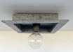 Square Galvanized Farmhouse Ceiling Light Fixture - Sweatfully