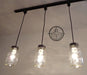 Mason Jar TRACK LIGHTING Pendant SINGLE New Quart - Sweatfully
