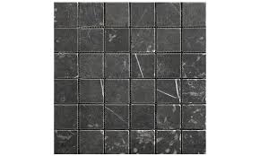 Taurus Black Tumbled Marble Tile 4"x 4" - Sweatfully