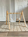 Lilac Wooden Baby Gym | Montessori Infant Play Gym with Hanging Toys - Sweatfully