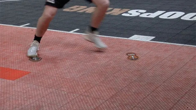 HoopsKing Basketball Footwork Training Mat Steps - Sweatfully