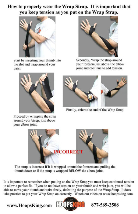 Wrap Strap (Off Hand) | Basketball Shooting Aid - Sweatfully