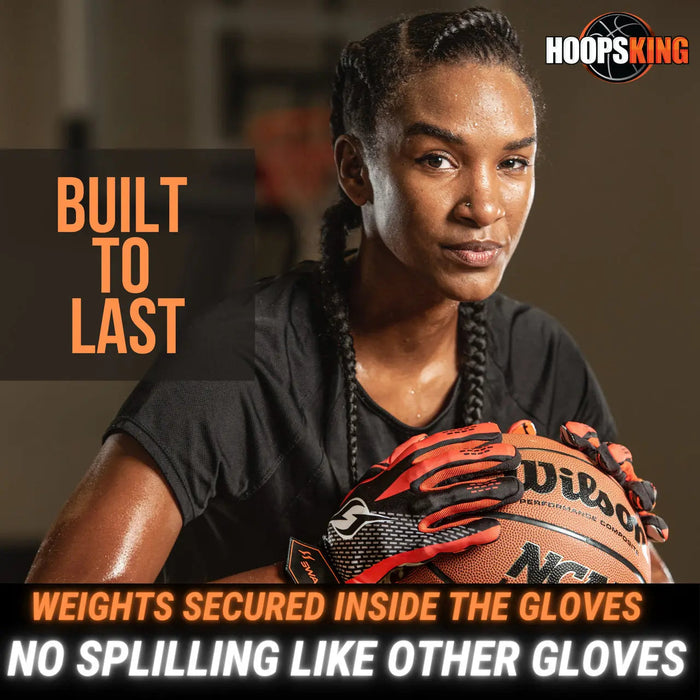 Hoop Handz Weighted Basketball Gloves | Heavy | Increase Hand Speed - Sweatfully