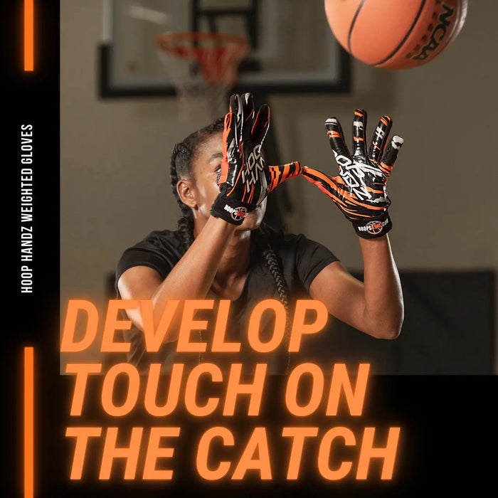 Hoop Handz Weighted Basketball Gloves | Heavy | Increase Hand Speed - Sweatfully