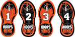 HoopsKing Basketball Footwork Training Mat Steps - Sweatfully