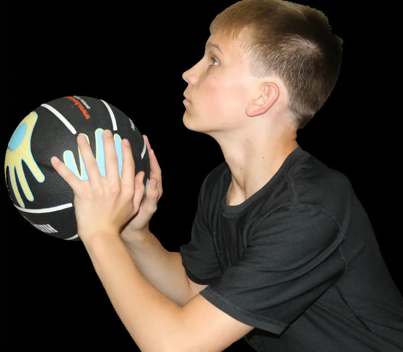 Hands on Shooter Basketball w- Hand Placement - Sweatfully
