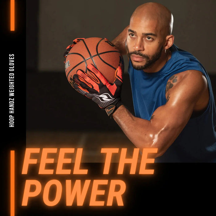 Hoop Handz Weighted Basketball Gloves | Heavy | Increase Hand Speed - Sweatfully