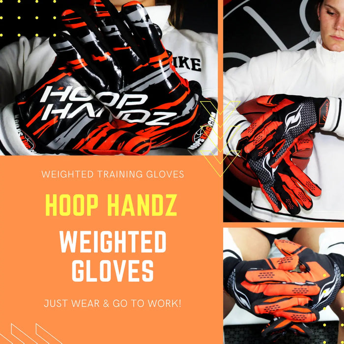 Hoop Handz Weighted Basketball Gloves | Heavy | Increase Hand Speed - Sweatfully