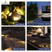 Gardenreet Brass In-ground Well Lights, Low Voltage IP65 Waterproof 12V LED Outdoor Landscape Lighting(Three-Direction Turret 2204C) - Sweatfully