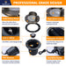 Gardenreet Brass In-ground Well Lights, Low Voltage IP65 Waterproof 12V LED Outdoor Landscape Lighting(Shield Top 2203B) - Sweatfully