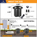 Gardenreet Brass In-ground Well Lights, Low Voltage IP65 Waterproof 12V LED Outdoor Landscape Lighting(Three-Direction Turret 2204C) - Sweatfully
