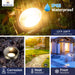 Gardenreet Brass Outdoor 12V Well Lights, Low Voltage LED Landscape Lighting In Ground Lights  Use 6W 590LM LED 3000K PAR36 Bulb for Tree, Garden, Pathway, Yard(Bevel Top 2205A) - Sweatfully