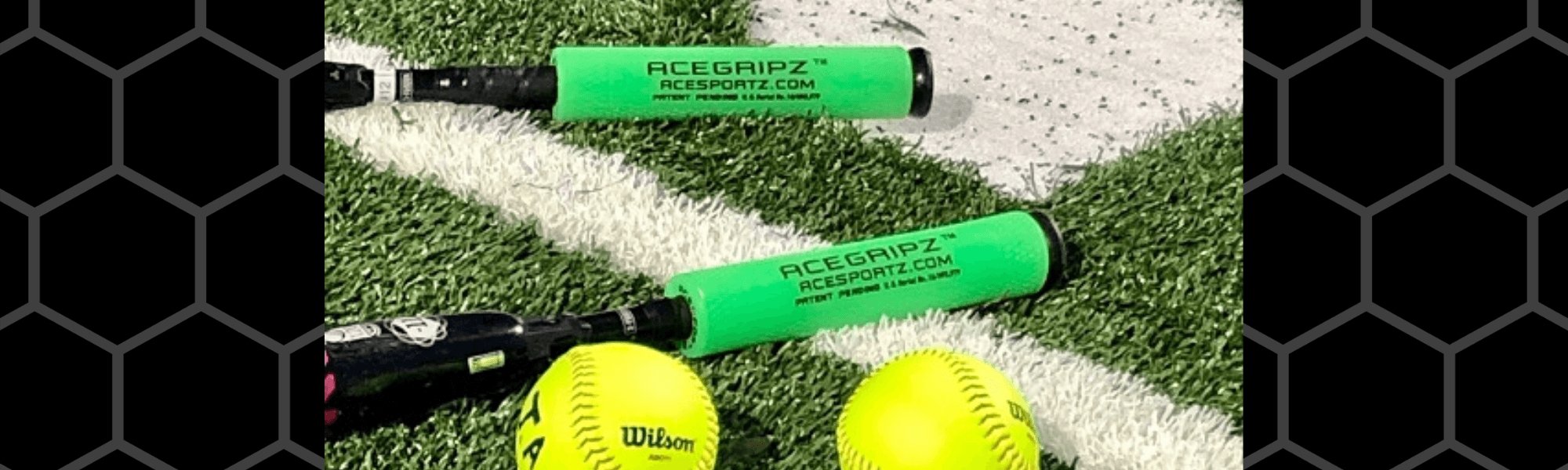 INCREASE EXIT VELOCITY & Bat Speed YOUTH MODEL- ACEGRIPZ Medium Straight Handle- 45mm - Sweatfully