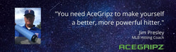 INCREASE EXIT VELOCITY & Bat Speed YOUTH MODEL- ACEGRIPZ Small Straight Handle- 40mm - Sweatfully