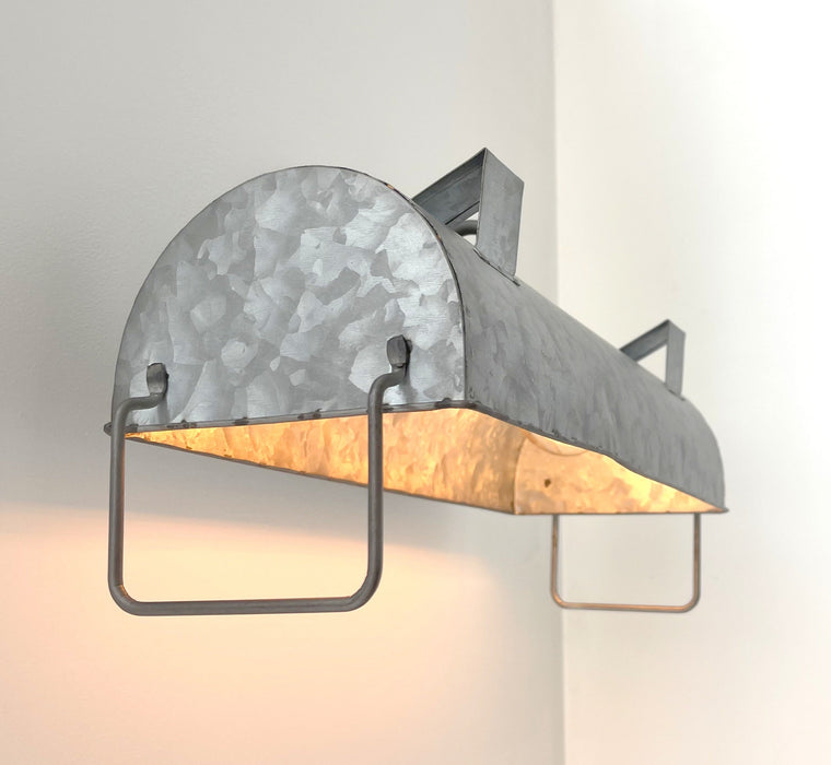 Industrial Galvanized Farmhouse Vanity Light - Sweatfully