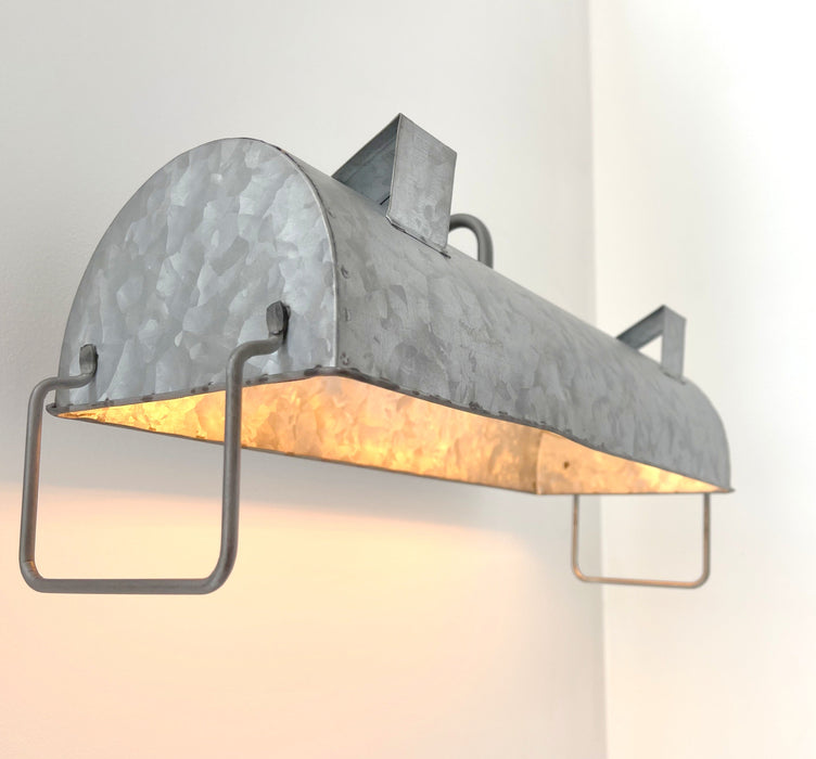 Industrial Galvanized Farmhouse Vanity Light - Sweatfully