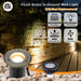 Brass In-ground Well Lights, Low Voltage IP65 Waterproof 12V LED Outdoor Landscape Lighting (Small 2206A) - Sweatfully