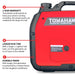 3000 Watt Inverter Generator Super Quiet Portable Gas Power Professional Use - Sweatfully