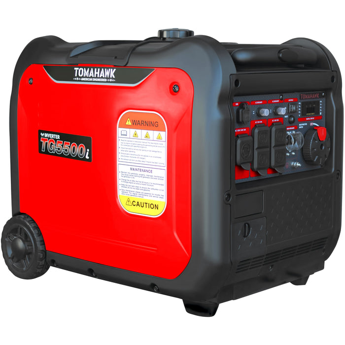 5500 Watt Inverter Generator Super Quiet Portable Gas Power Professional Use - Sweatfully