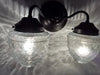 Antique Glass Double Wall Sconce Light Fixture - Sweatfully