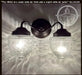 Antique Glass Double Wall Sconce Light Fixture - Sweatfully