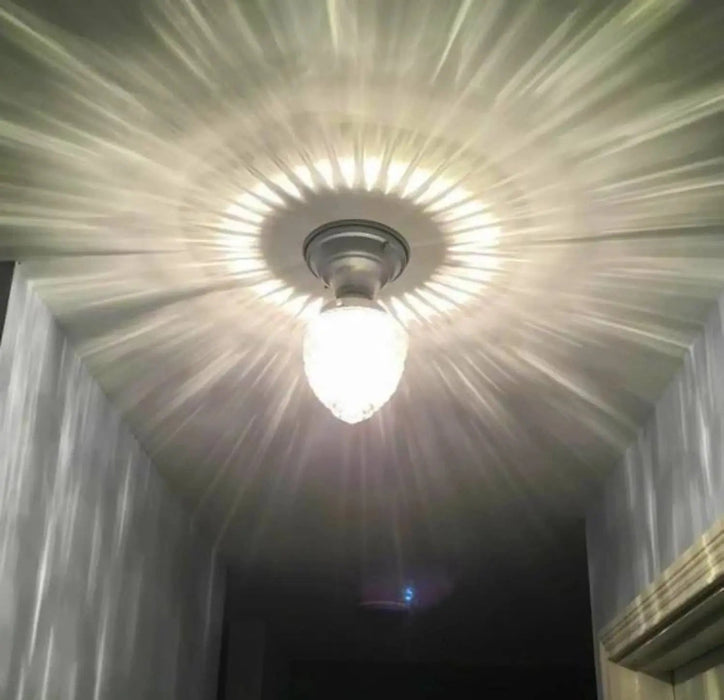 Acorn Glass Flush Mount CEILING LIGHT - Sweatfully