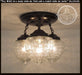 Antique Acorn Glass Ceiling Lighting Fixture Chain Trio - Sweatfully