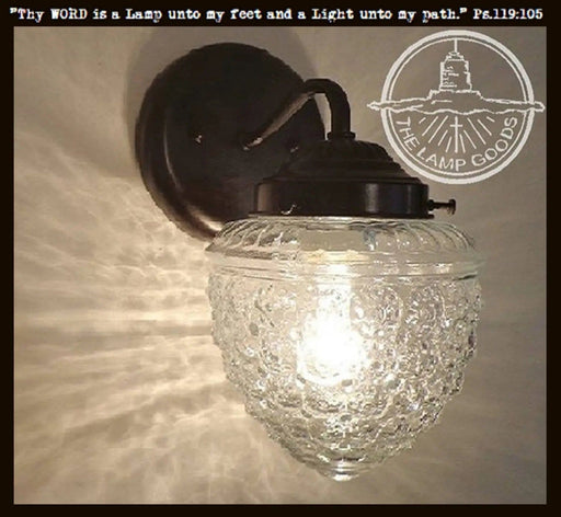 Acorn Glass Wall Sconce Light Fixture - Sweatfully