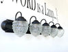 Antique Acorn Glass VANITY Light - 3 Sizes - Sweatfully
