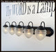 Antique Acorn Glass VANITY Light - 3 Sizes - Sweatfully
