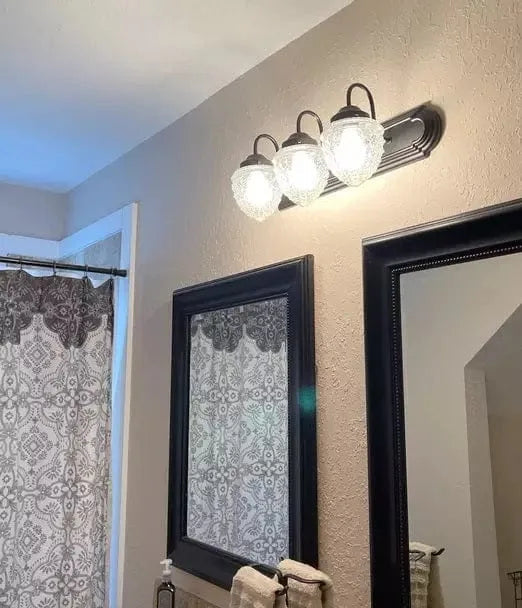 Antique Acorn Glass VANITY Light - 3 Sizes - Sweatfully