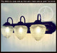 Antique Acorn Glass VANITY Light - 3 Sizes - Sweatfully
