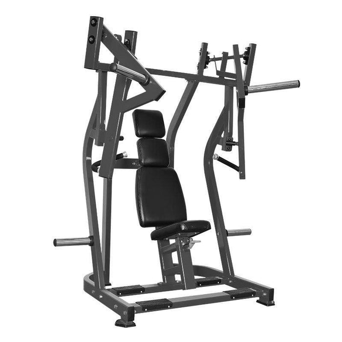 Excel Iso-Lateral Bench Press - Muscle D Fitness - Plate Loaded Chest Press - Piston Assisted Seat Adjustment - Sweatfully