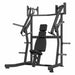 Excel Iso-Lateral Incline Press - Muscle D Fitness - Plate Load Incline Bench - Gas Shock Assisted Seat Adjustment - Weight Storage Pegs - Sweatfully
