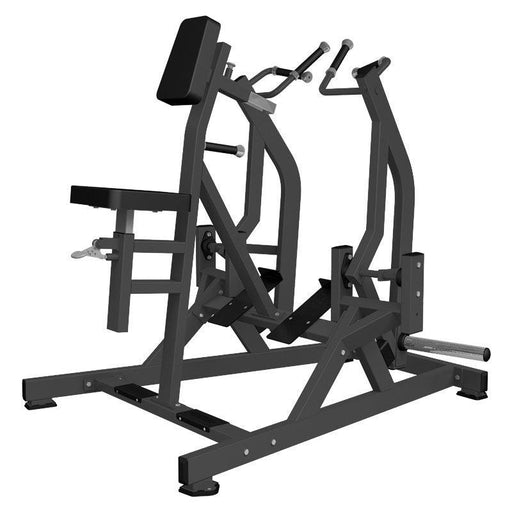 Excel Iso-Lateral Seated Row - Muscle D Fitness - Plate Load Back Machine - Gas Shock Assisted Seat Adjustment - Sweatfully