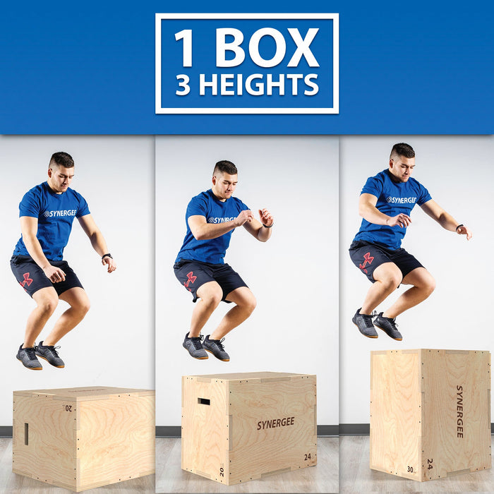 Synergee 3-in-1 Wood Plyo Boxes - Sweatfully