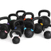 Cast Iron Kettlebell Set 9lb-40lb with Storage Rack - Sweatfully