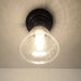 Seeded Glass Shade Flush Lighting - Sweatfully