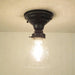 Seeded Glass Shade Flush Lighting - Sweatfully