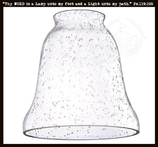 6" Seeded Glass Replacement Shade - Sweatfully