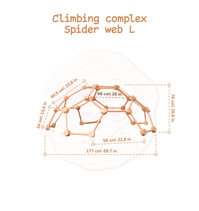 Wooden Climbing Dome - Sweatfully