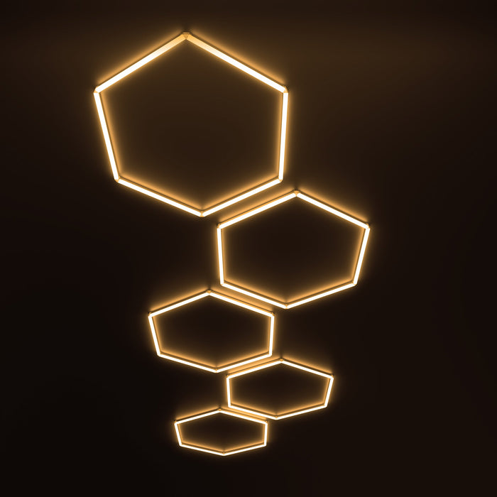 HexGlow Lighting Individual Large Hex Kit (5 PACK) - Sweatfully