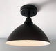 Large Black Enamel Farmhouse Ceiling Light - Sweatfully